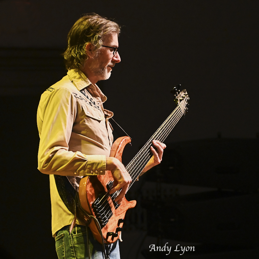 image of Jordan Eganhouse-Cloe playing bass for Southbound