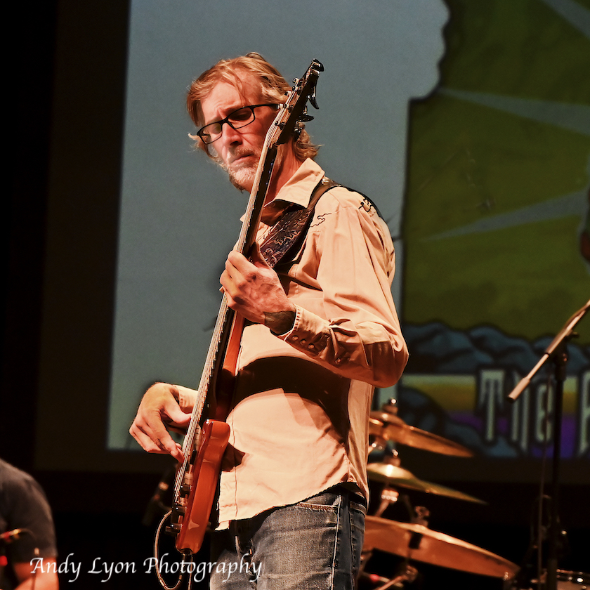 image of Jordan Eganhouse-Cloe playing bass with Southbound